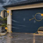 roller door rattling in wind